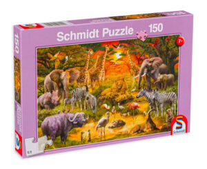 Пъзел Schmidt от 150 части - Африкански животни