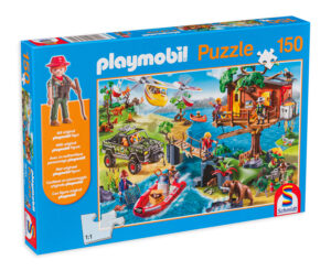 Пъзел Schmidt от 150 части - Къща на дърво, с фигурка Playmobil