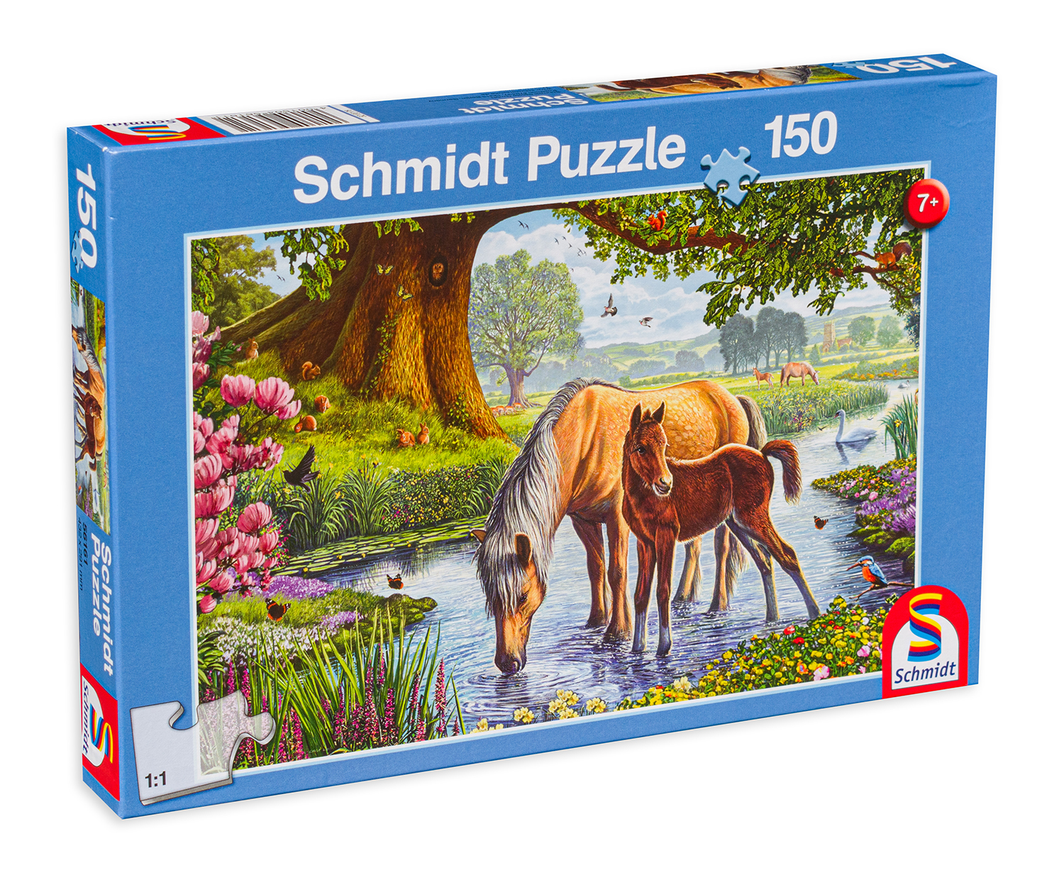 Пъзел Schmidt от 150 части - Коне край реката