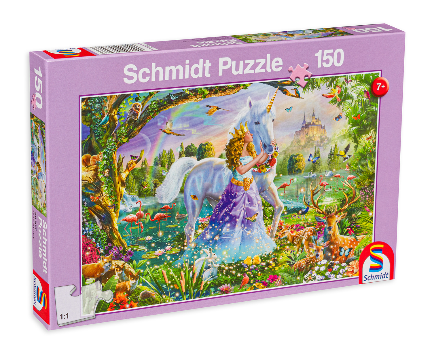 Пъзел Schmidt от 150 части - Принцесата и еднорогът