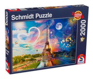 Пъзел Schmidt от 2000 части - Ден и нощ в Париж