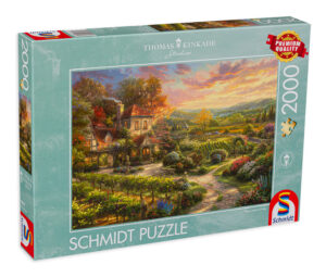 Пъзел Schmidt от 2000 части - Имението с лозята, Томас Кинкейд