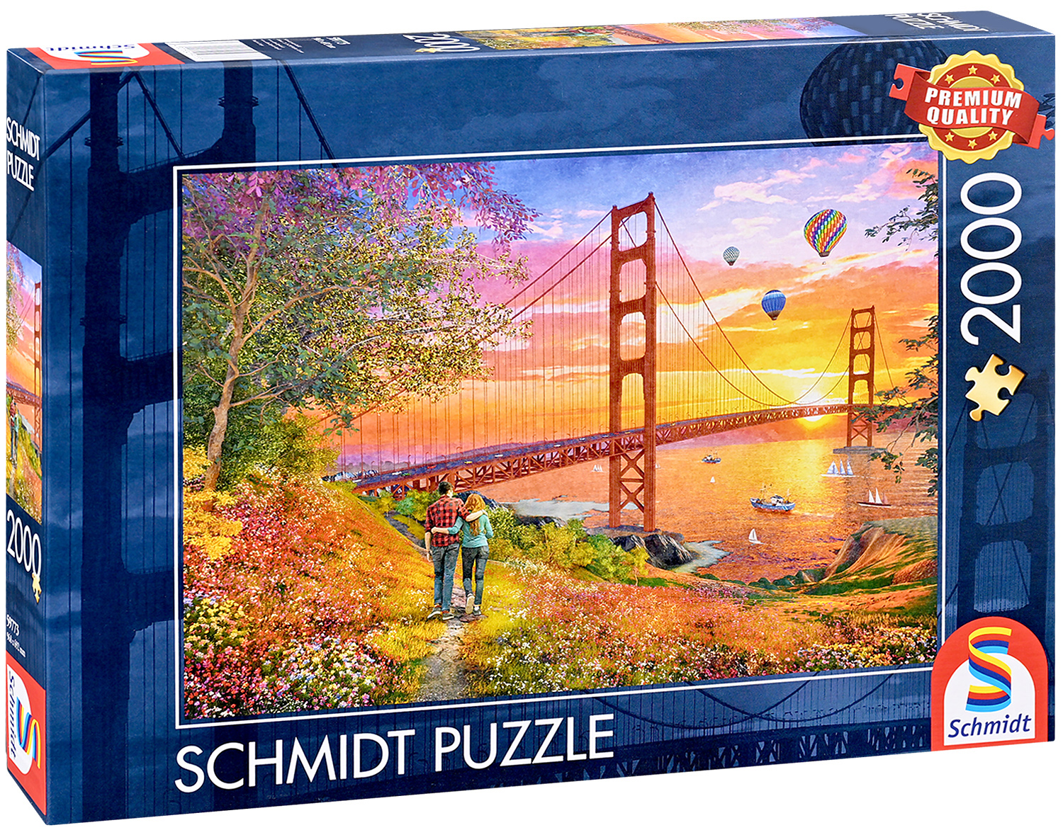 Пъзел Schmidt от 2000 части - Разходка до моста Golden Gate