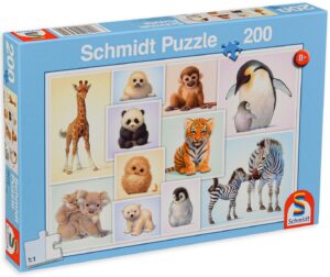 Пъзел Schmidt от 200 части - Бебета животни
