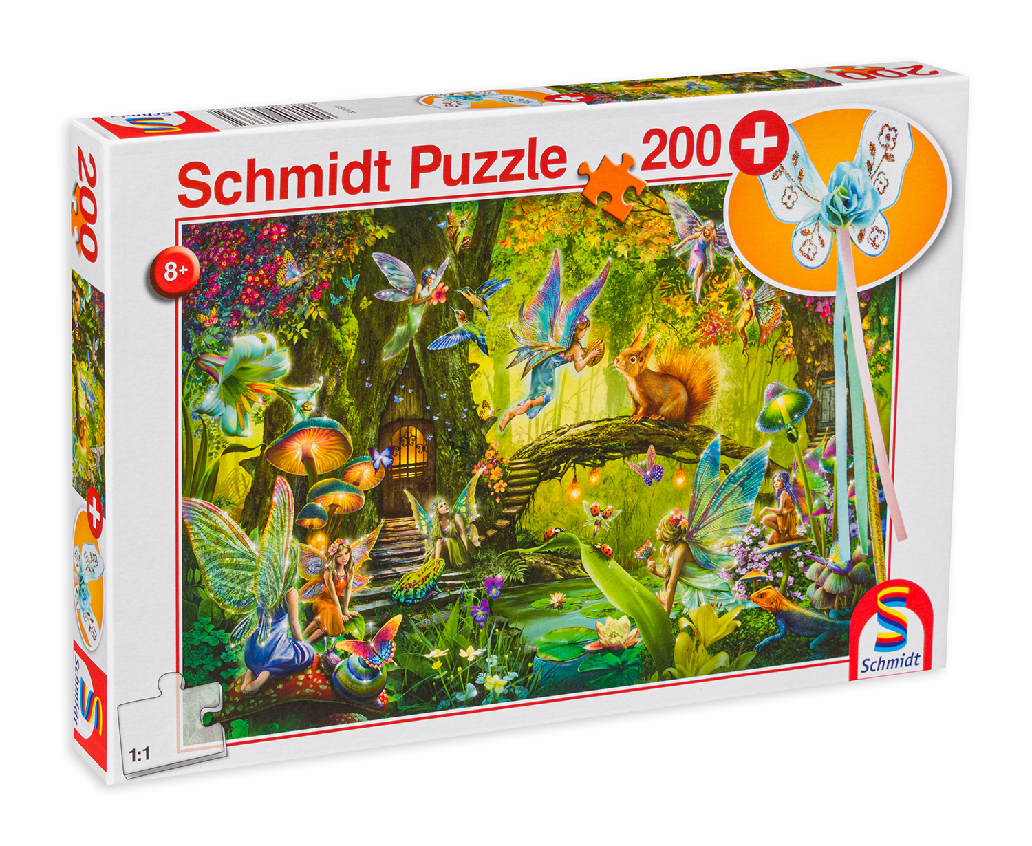 Пъзел Schmidt от 200 части - Феи в гората, с магическа пръчица