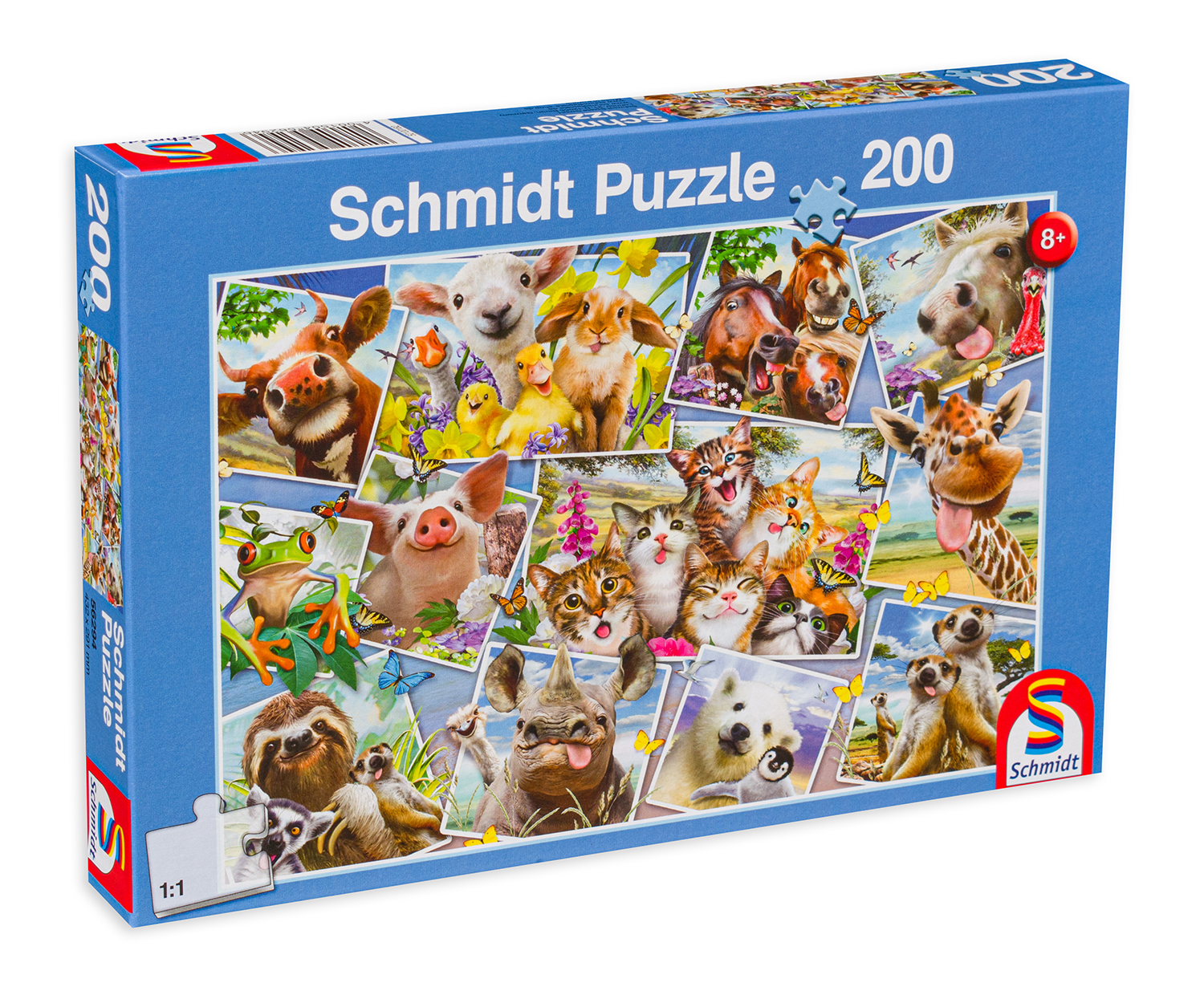Пъзел Schmidt от 200 части - Селфи с животни
