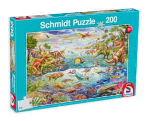 Пъзел Schmidt от 200 части - Светът на динозаврите