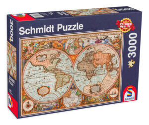 Пъзел Schmidt от 3000 части - Древна карта на света