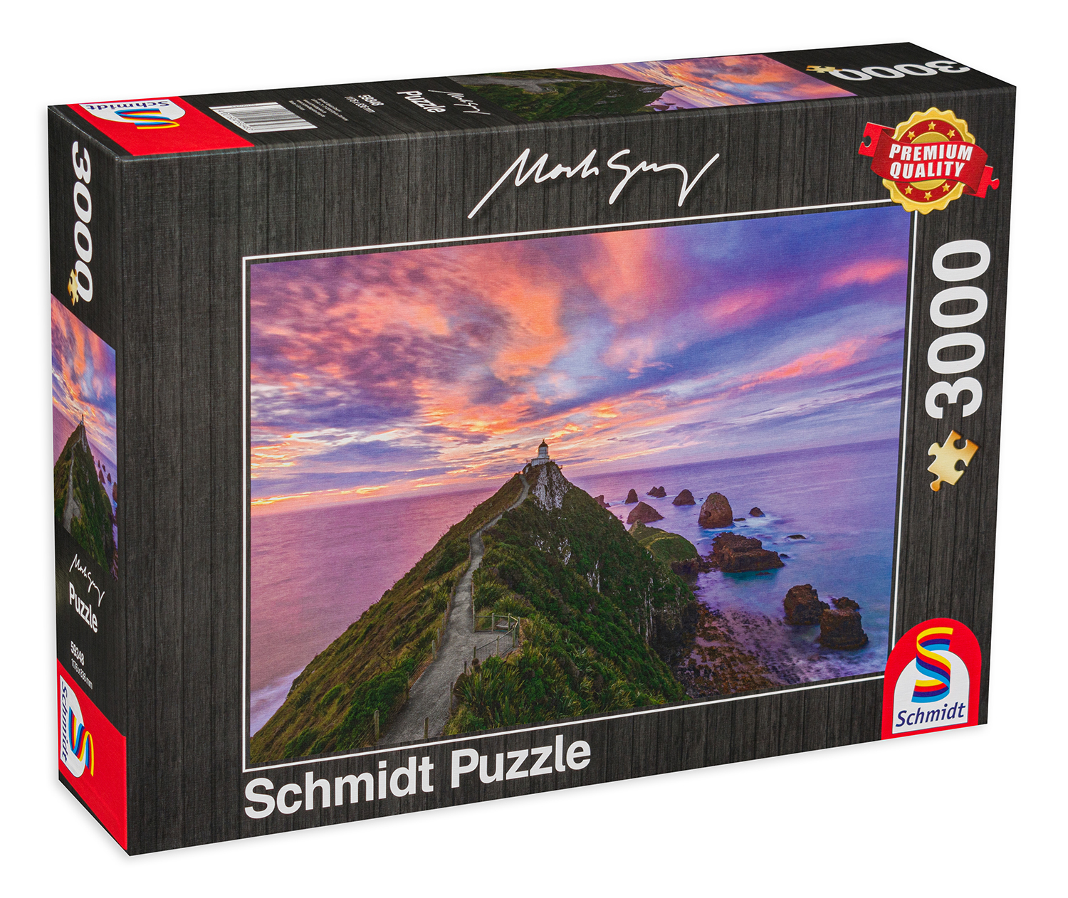 Пъзел Schmidt от 3000 части - Фарът на Nugget Point, Южен остров, Нова Зеландия