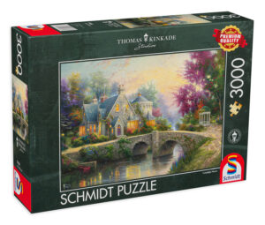 Пъзел Schmidt от 3000 части - Имението край мостчето, Томас Кинкейд