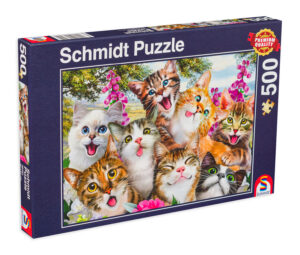 Пъзел Schmidt от 500 части - Котешко селфи