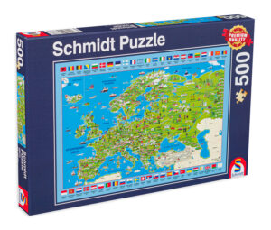 Пъзел Schmidt от 500 части - Преоткривай Европа