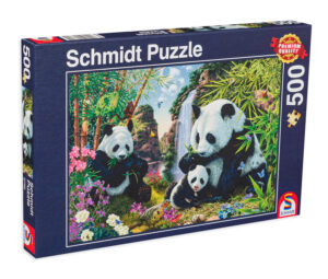 Пъзел Schmidt от 500 части - Семейство панди