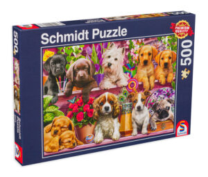 Пъзел Schmidt от 500 части - Сладки кученца