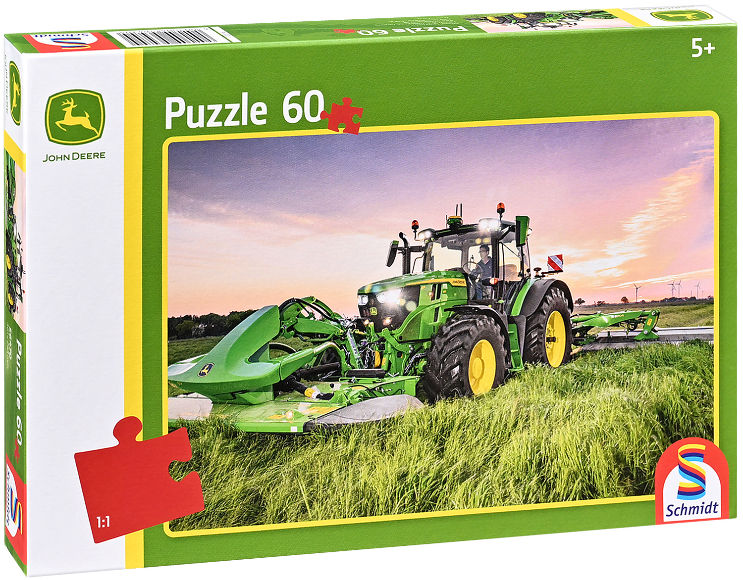 Пъзел Schmidt от 60 части - Трактор John Deere 6R 185