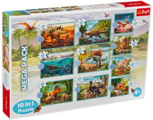 Пъзел Trefl 10 в 1 - Динозаври