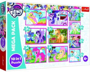 Пъзел Trefl 10 в 1 - Малки понита