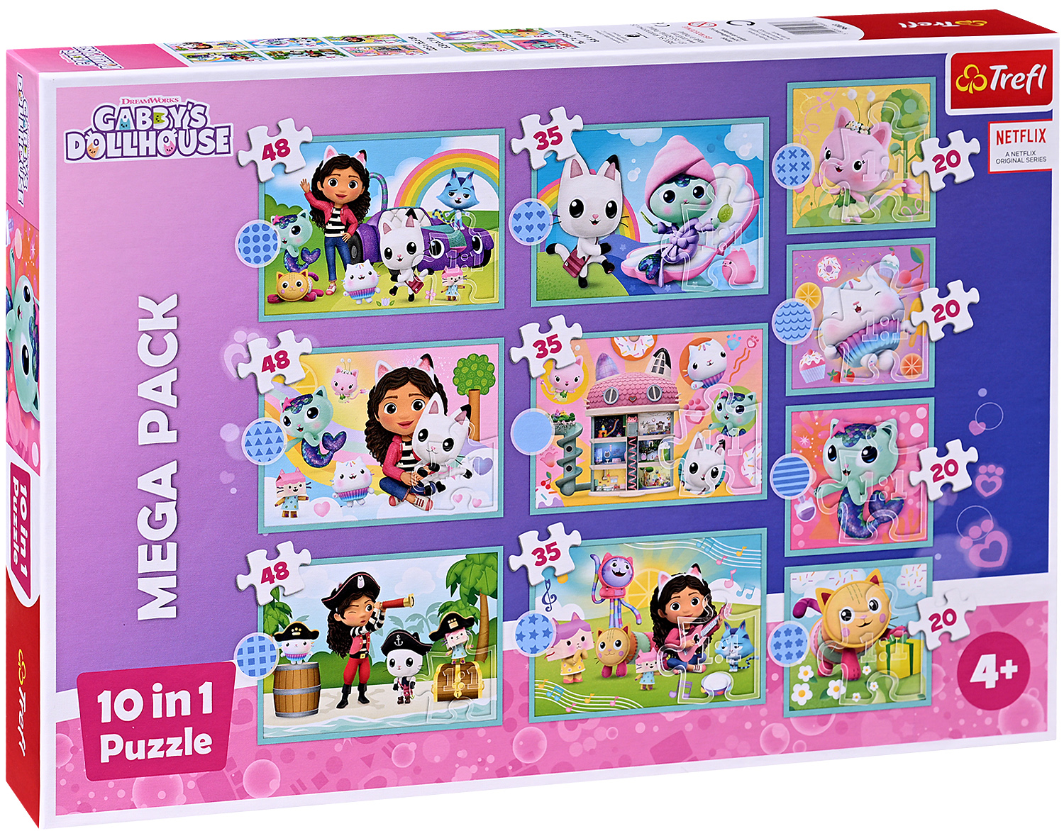 Пъзел Trefl 10 в 1 - В света на Габи