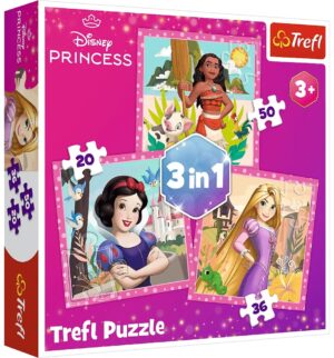 Пъзел Trefl 3 в 1 - Красиви цветя