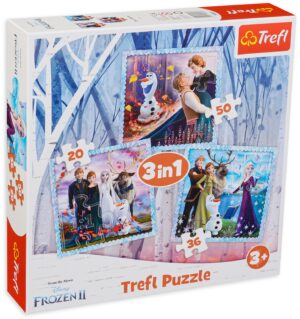 Пъзел Trefl 3 в 1 - Вълшебната история