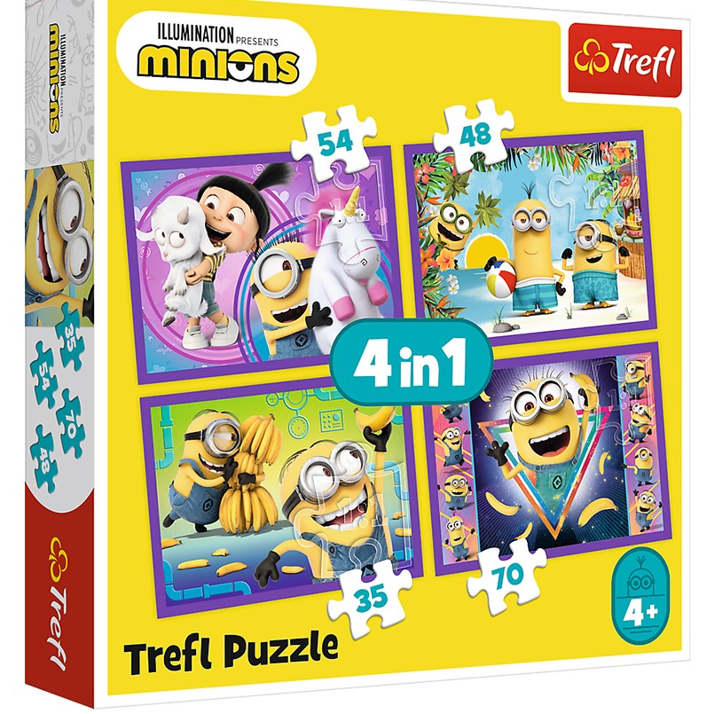 Пъзел Trefl 4 в 1 - Аз, проклетникът 3