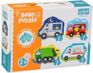 Пъзел Trefl 4 в 1 - Коли и професии
