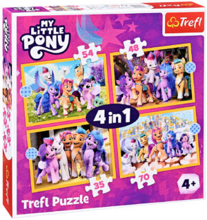 Пъзел Trefl 4 в 1 - Моето малко пони