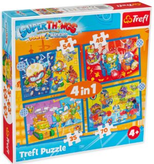 Пъзел Trefl 4 в 1 - Супер екшън