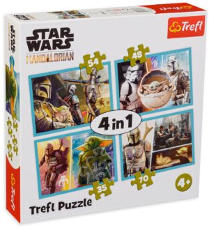 Пъзел Trefl 4 в 1 - Светът на Мандалореца