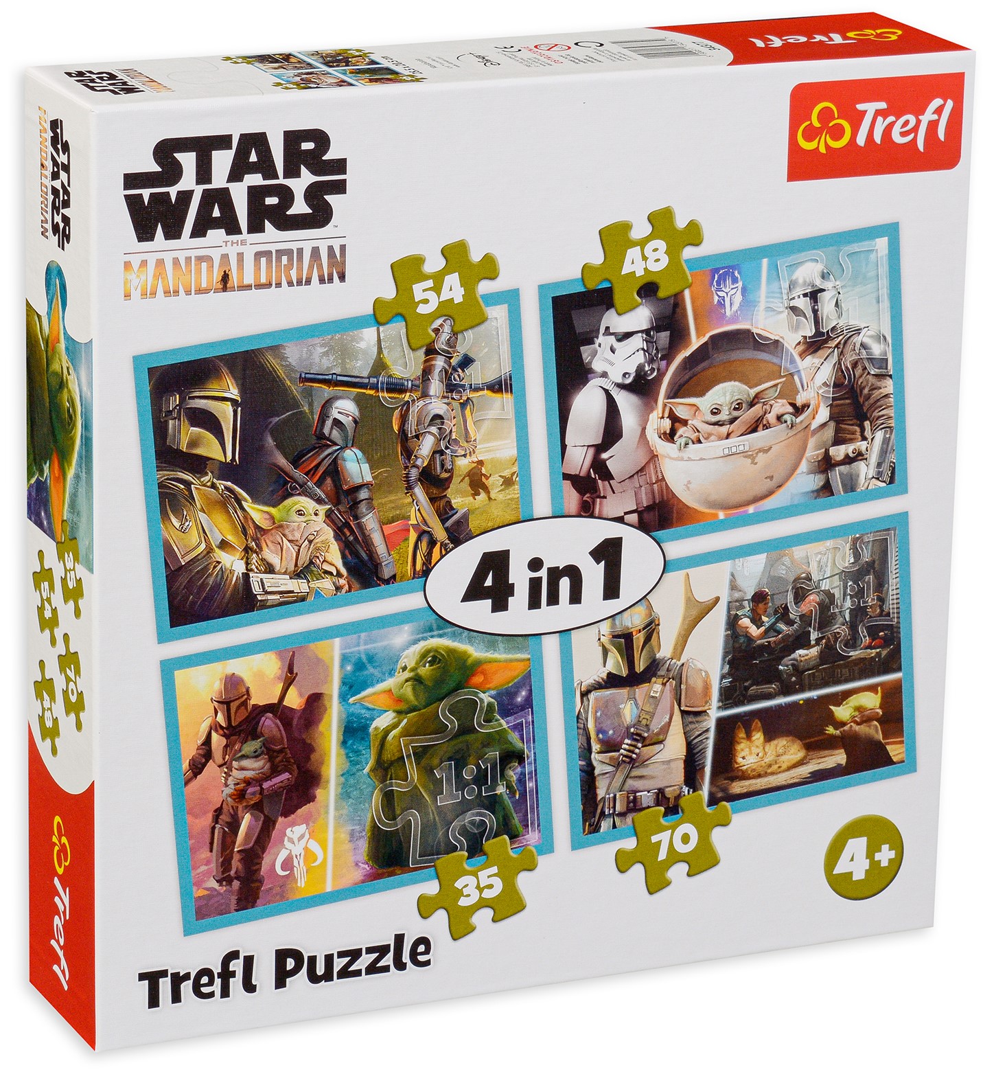 Пъзел Trefl 4 в 1 - Светът на Мандалореца