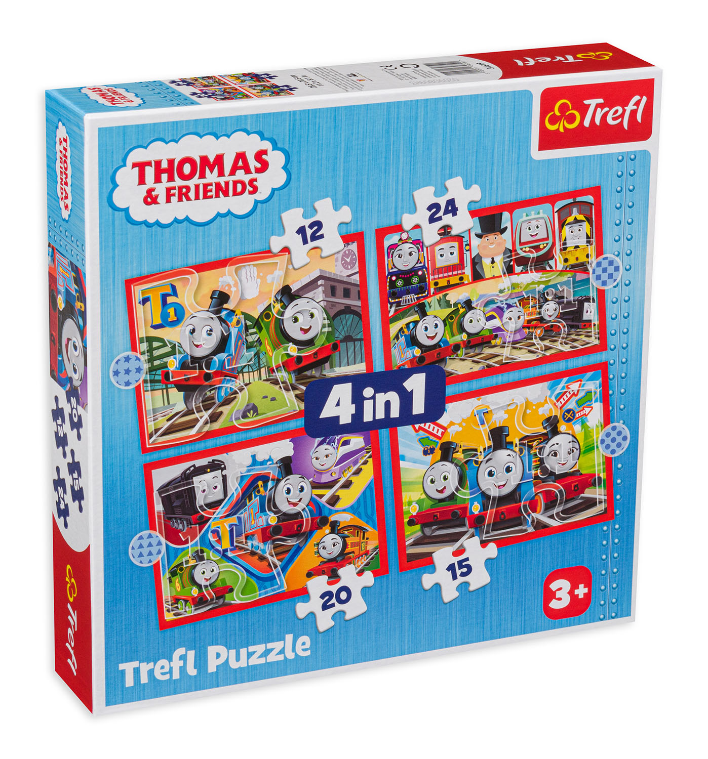 Пъзел Trefl 4 в 1 - Томас и неговата компания