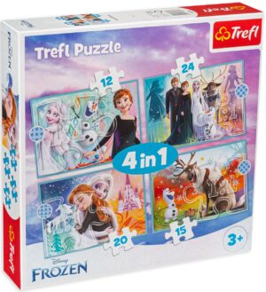 Пъзел Trefl 4 в 1 - Замръзналото кралство