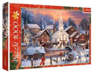 Пъзел Trefl от 1000 части - Бяла Коледа