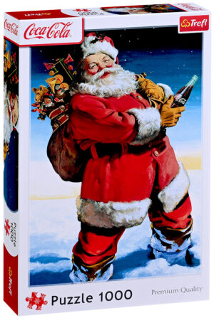 Пъзел Trefl от 1000 части - Coca-Cola: Дядо Коледа в снега