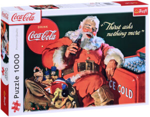 Пъзел Trefl от 1000 части - Coca-Cola: Подаръци от Дядо Коледа
