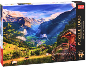 Пъзел Trefl от 1000 части - Долината Лаутербрунен, Швейцария