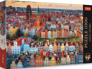 Пъзел Trefl от 1000 части - Гледка към Гданск, Полша