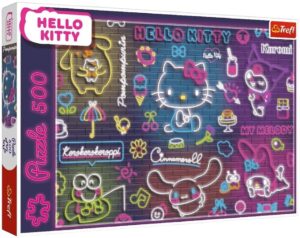 Пъзел Trefl от 500 части - Хелоу Кити неон