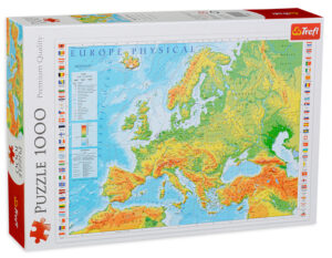 Пъзел Trefl от 1000 части - Картата на Европа