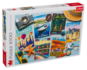 Пъзел Trefl от 1000 части - Картички от дестинации