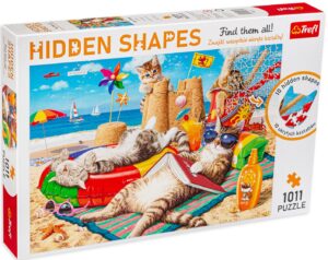 Пъзел Trefl от 1000 части - Котешка ваканция