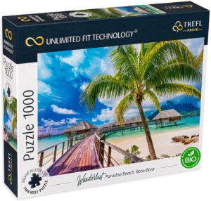Пъзел Trefl от 1000 части - Красив плаж, Бора Бора
