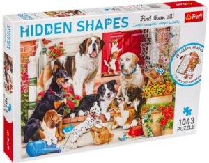 Пъзел Trefl от 1000 части - Кучета пред вратата