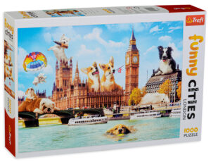 Пъзел Trefl от 1000 части - Кучета в Лондон