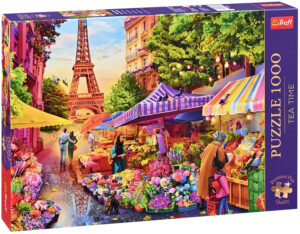 Пъзел Trefl от 1000 части - Магазинче за цветя, Париж