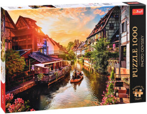 Пъзел Trefl от 1000 части - Малката Венеция в Колмар, Франция