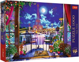 Пъзел Trefl от 1000 части - Париж на лунна светлина