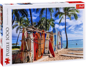 Пъзел Trefl от 1000 части - Плажът Уайкики, Хавай