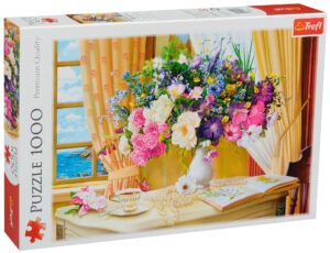 Пъзел Trefl от 1000 части - Сутрешни цветя