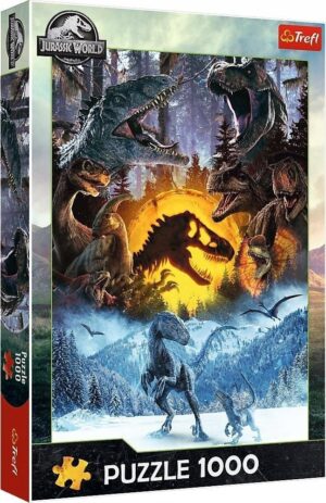 Пъзел Trefl от 1000 части - В света на Джурасик парк